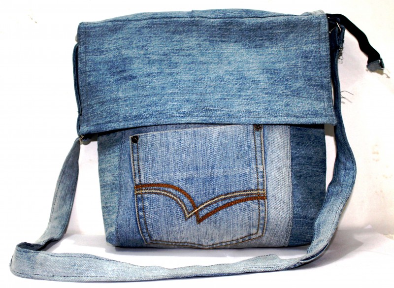 Denim Flap Bag